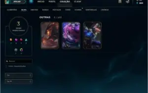 Conta lol silver 1 Com emotes espólios e 3 skins