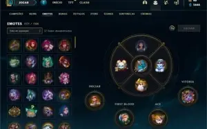 Conta prata 4 com 90 Champs e 57 Skins + Prestigio da LUX