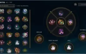 Conta LOL Platina 3, 29 skins, 25 emotes, 81 Icones