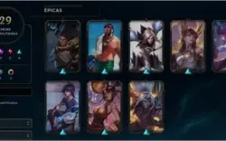Conta LOL Platina 3, 29 skins, 25 emotes, 81 Icones