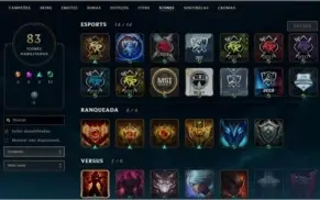Conta Platina 4 League of Legends