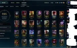 Conta com 76 champions e skins!