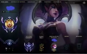 Conta  lol // Diamante IV // 65 skins // falta 20 champions