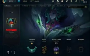 Conta League of Legends Platina 4.