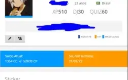 Conta club cooee com 1k de cc + itens vip/ itens do mês