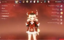Genshin AR53 | Klee,Raiden,Tartaglia,Kequing,Mona | 3 Armas