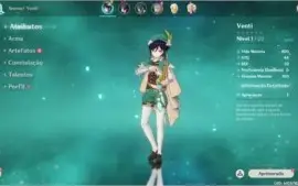 GENSHIN IMPACT - SERVER NA - AR7 - VENTI + ARMA 5*