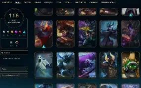 Conta de LOL antiga com rammus rei,kayle juiza e skins ultim