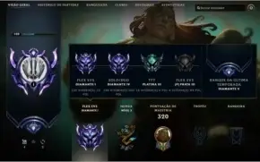 Conta LOL Diamante 1 Flex - D4 MD3 Solo - Varias Skins/Icons