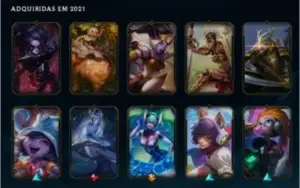 Conta League of Legends Bronze 4, 33 skins 30R$