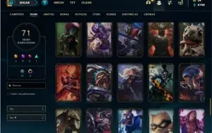 Conta Unranked com 131 Champs e 71 Skins (Criada em 2012)