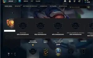 Conta Unranked com 131 Champs e 71 Skins (Criada em 2012)