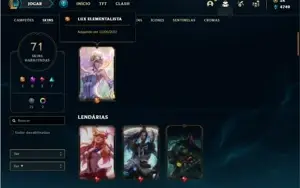 Conta Unranked com 131 Champs e 71 Skins (Criada em 2012)
