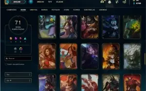 Conta Unranked com 131 Champs e 71 Skins (Criada em 2012)