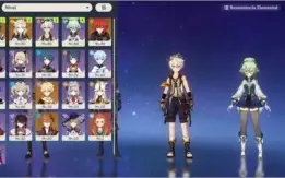 Genshin Impact AR 54 (90% p 55) 6 personagens 5 estrelas