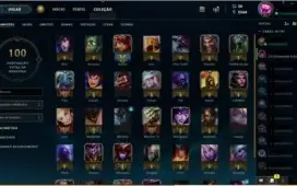 Vendo conta League of legends Ouro 3, 35 campeões, 10 Skins