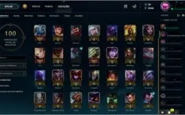 Vendo conta League of legends Ouro 3, 35 campeões, 10 Skins