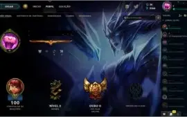 Vendo conta League of legends Ouro 3, 35 campeões, 10 Skins