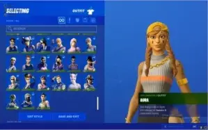 Conta fortnite com mais de 100 skins compradas