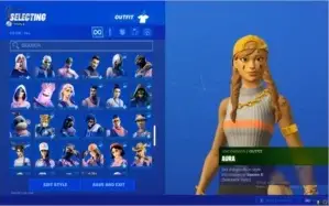Conta fortnite com mais de 100 skins compradas
