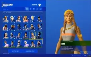 Conta fortnite com mais de 100 skins compradas
