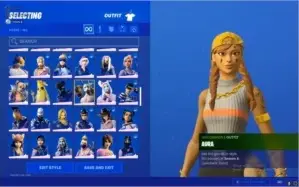 Conta fortnite com mais de 100 skins compradas