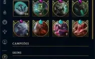 CONTA DE LEAGUE OF LEGENDS 320 SKINS