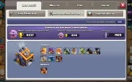 CONTA CV14 BOA com Decorações de 2015 CLASH OF CLANS
