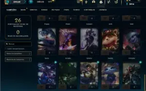 Platina 2 com 45 Champs e 7 Skins