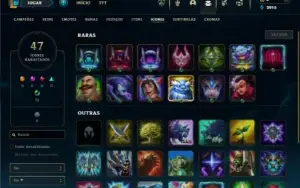 Platina 2 com 45 Champs e 7 Skins