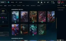 Conta League of Legends - Ícones 2014, Skins e 128 Champs