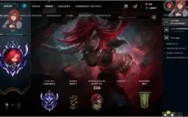 Conta Lol high elo com emotes challenger