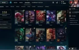 Conta Lol high elo com emotes challenger