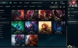 Conta Lol high elo com emotes challenger