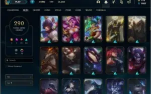 Conta no servidor N.A com TODOS os champs e 290 skins