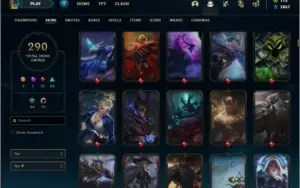 Conta no servidor N.A com TODOS os champs e 290 skins