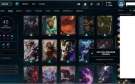 Conta lol com 45 skins, pra levar