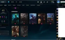 Conta lol com 45 skins, pra levar