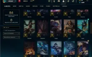 Esmeralda 4 com 50 Champs e 25 Skins + Annie Hextec