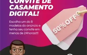 Convite de Casamento Digital Promoção!