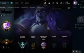 Conta LoL, Platina lll, Várias Skins