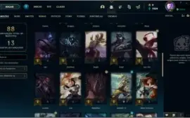 Conta LoL, Platina lll, Várias Skins