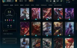 Platina 2 com 90 Champs e 53 Skins ( ADC / JG / MID )