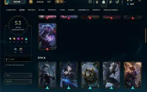 Platina 2 com 90 Champs e 53 Skins ( ADC / JG / MID )