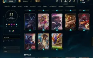 Platina 2 com 90 Champs e 53 Skins ( ADC / JG / MID )