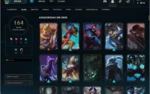 Conta diamante com 164 skins