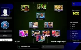 efootball 2024 conta de pc, painel da stean