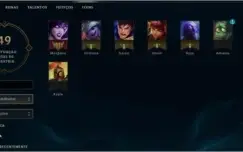 Conta League of Legends - UNRANKED + LEVEL 25 +Champs