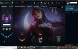Conta de lol todos os campeões level 467 com 95 skins