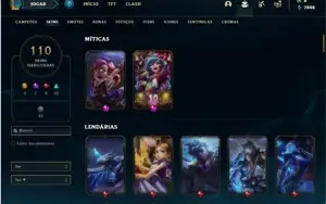 Conta bronze 4 com TODOS os champs e 110 Skins